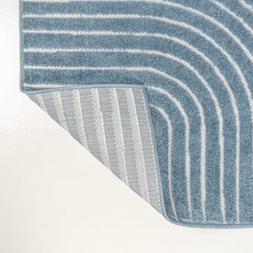 Skagen Minimalist Curve Geometric Area Rug